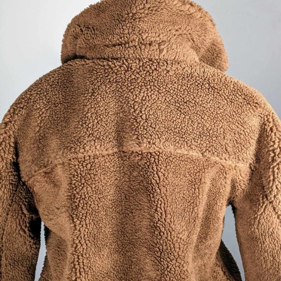 NWT Lucky Brand Women's Faux Fur Mid-Length Trucker Coat - M / Pecan - Picture 8 of 8